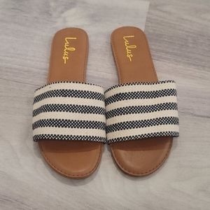 Lulus comfy slip on sandals